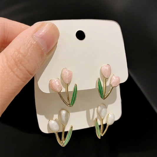 Pearl Tulip Earrings