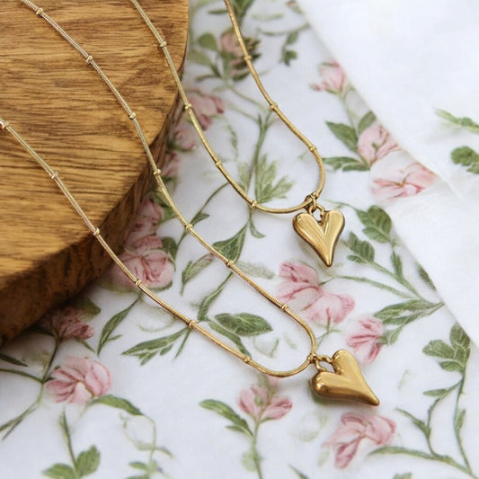 Golden Heartbeat Necklace